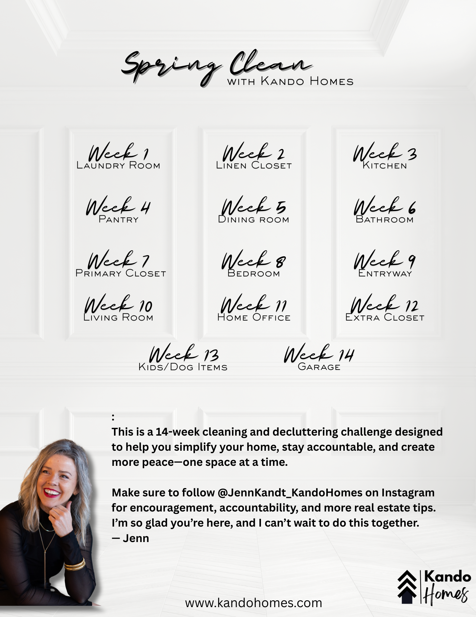 Spring Clean with Kando Homes: A 14-Week Challenge